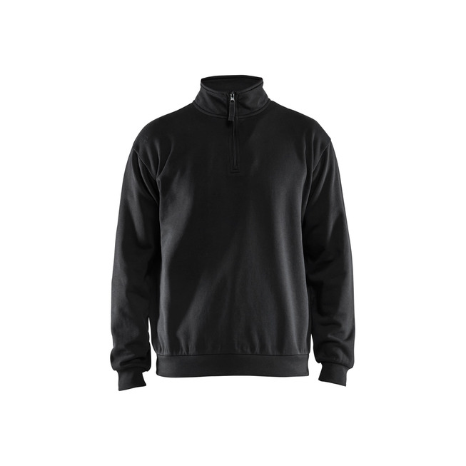 Sweatshirt Half-zip Schwarz S