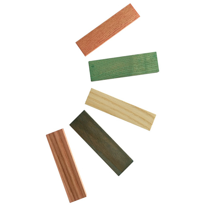 Distanzklötze-Set Holz Esche 80 x 20 x 2/3/4/5/6 mm (1PAK=500ST)