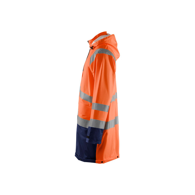 High Vis Regenjacke Level 1 High Vis Orange/Marineblau XS