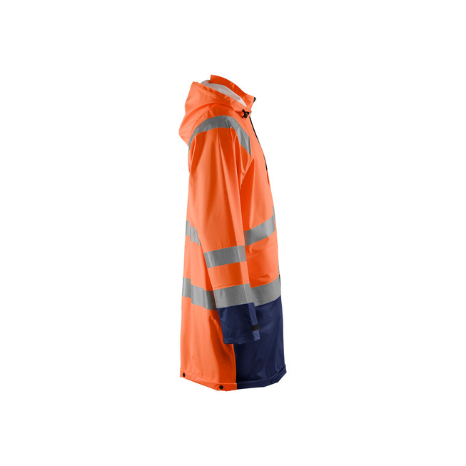 High Vis Regenjacke Level 1 High Vis Orange/Marineblau XL