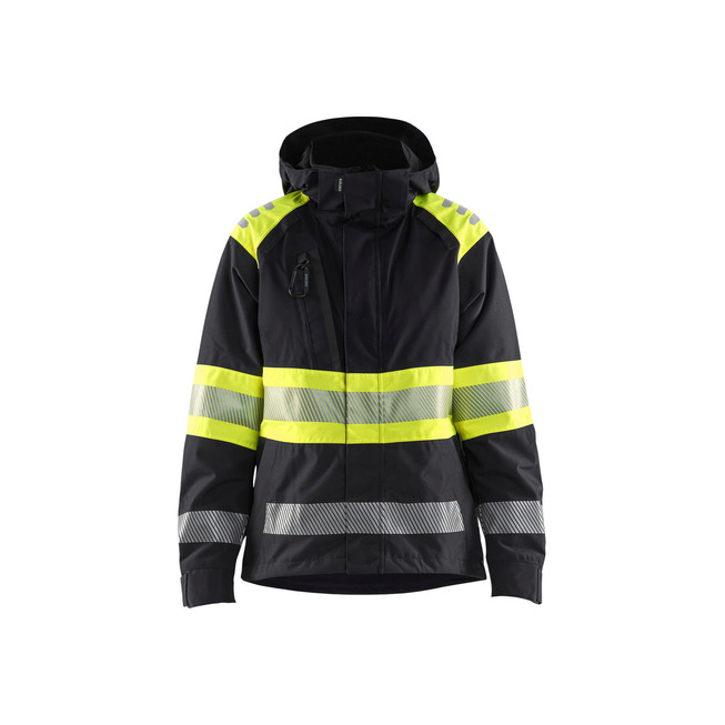 High Vis Shell Jacket women´s Schwarz/Gelb S