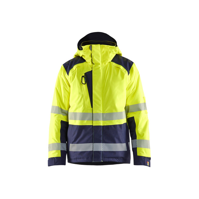 Hi-vis winter jacket Gelb/Marineblau M