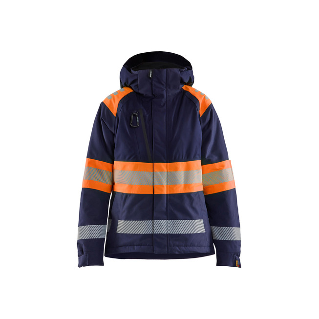 Hi-Vis winter jacket class1 Marinblau/Orange L