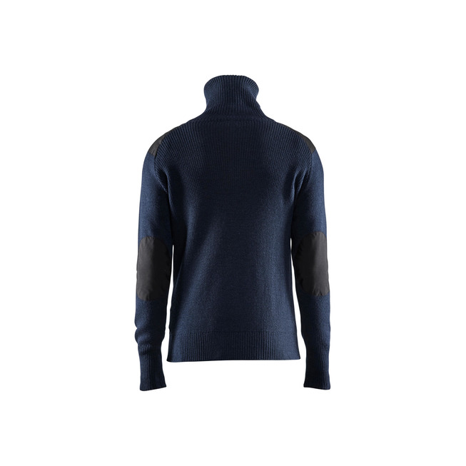 Wollsweater Dunkel Marineblau/Dunkelgrau XXL
