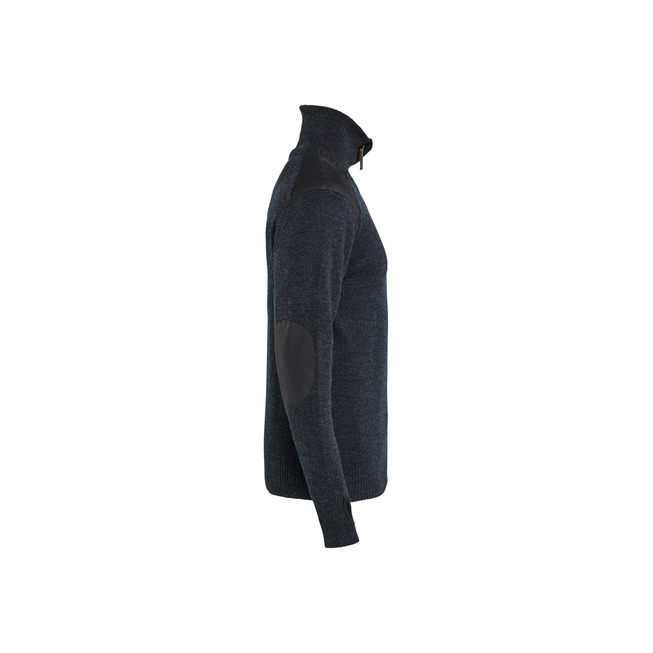 Wollsweater Dunkelgrau/Schwarz 4XL