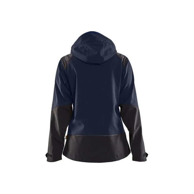Damen Softshell Jacke Dunkel Marineblau/Schwarz XL