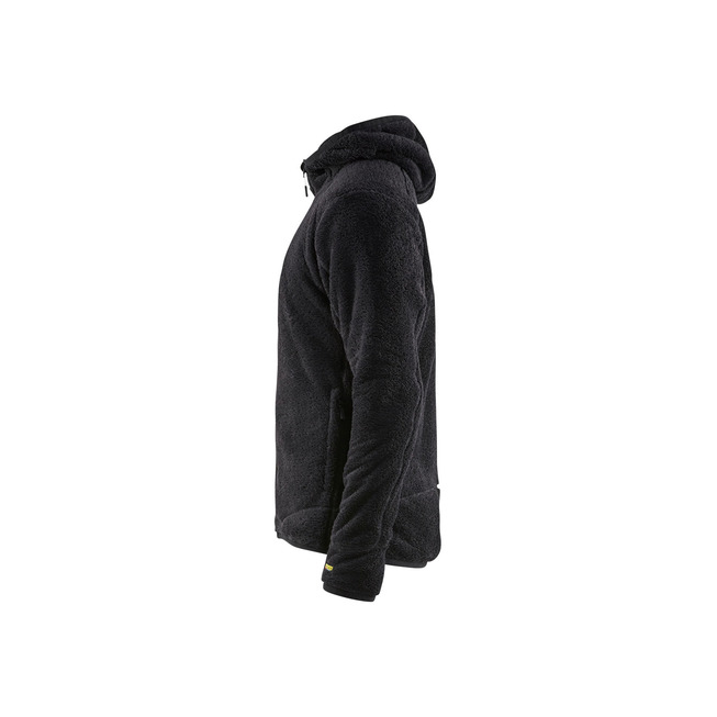 Fiberfleece Jacke Schwarz/Silber S