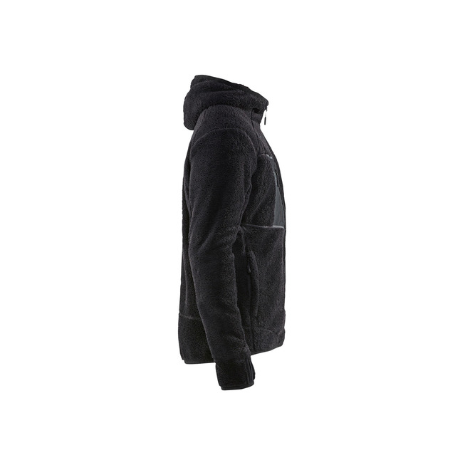 Fiberfleece Jacke Schwarz/Silber XL