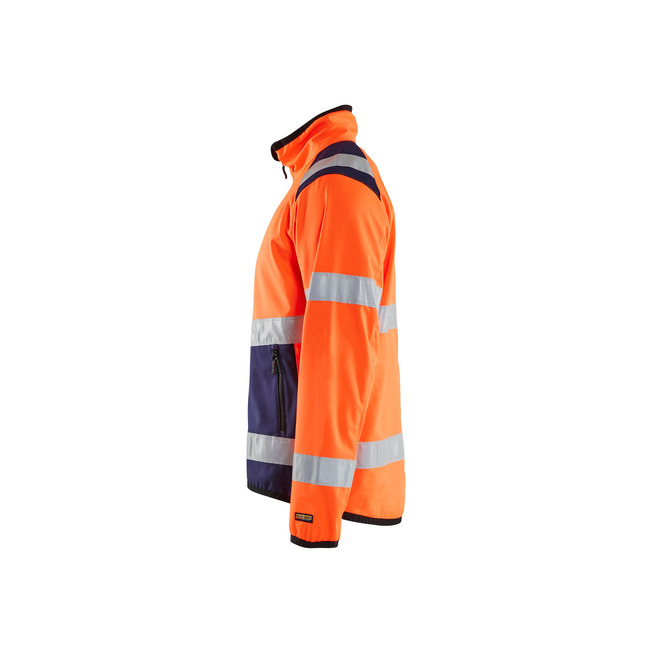 High Vis Softshell Jacke High Vis Orange/Marineblau XS