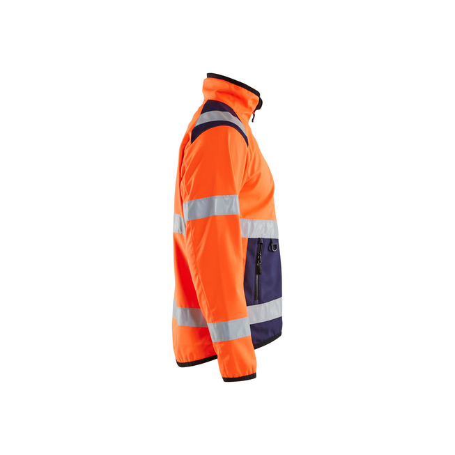 High Vis Softshell Jacke High Vis Orange/Marineblau M