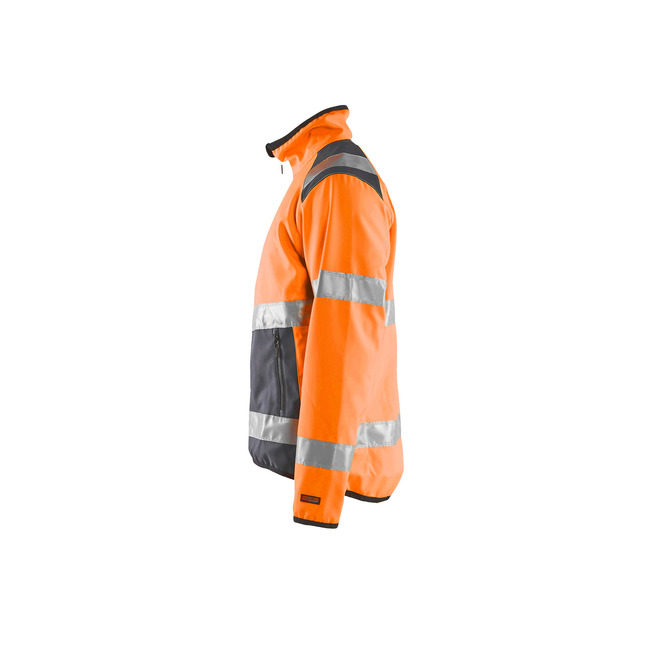 High Vis Softshell Jacke High Vis Orange/Mittelgrau 4XL