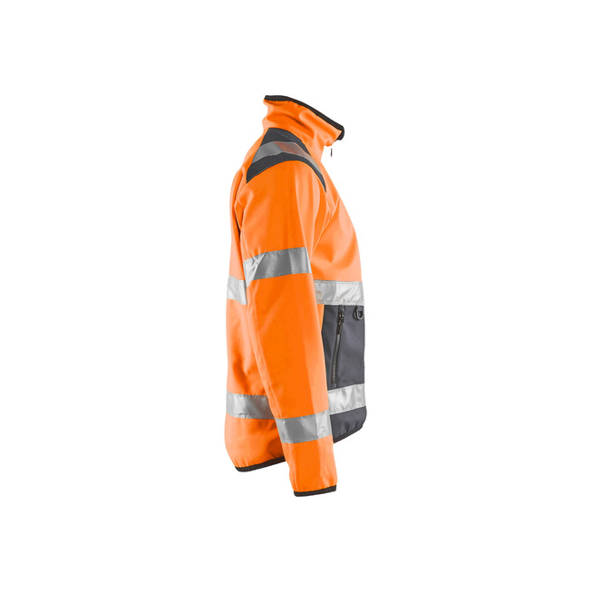 High Vis Softshell Jacke High Vis Orange/Mittelgrau 4XL