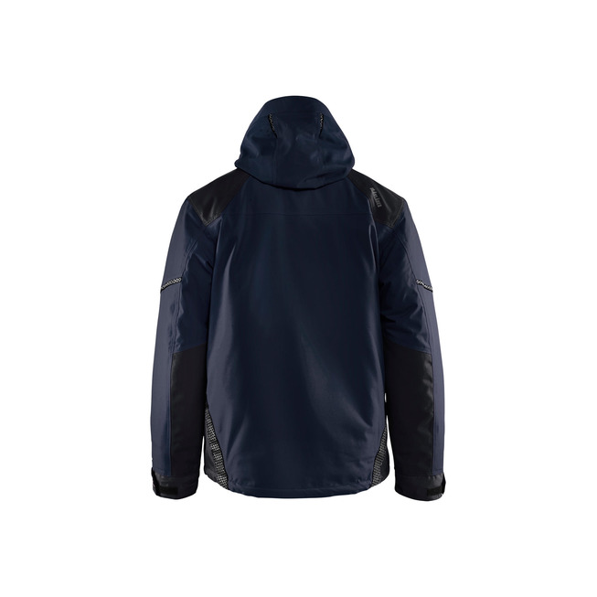 Winterjacke Dunkel Marineblau/Schwarz L