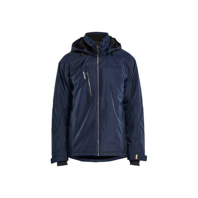 Leichte gefütterte Funktionsjacke Dunkel Marineblau/Schwarz XS