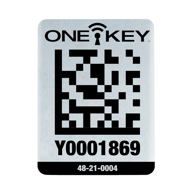 AIDTLM QR-Code Sticker Metall 25 Stück