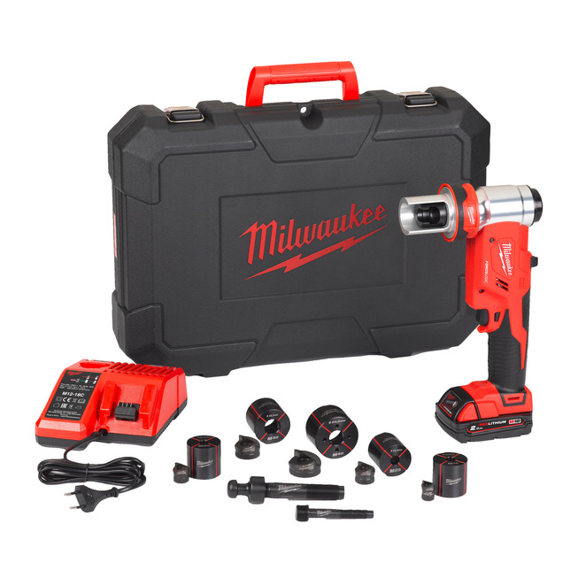 Milwaukee Akku hydraulický děrovač M18 Hkp/2.0 Ah Set