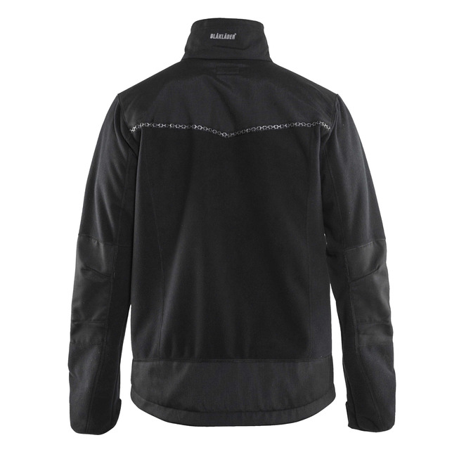 Winddichte Fleecejacke Schwarz XS