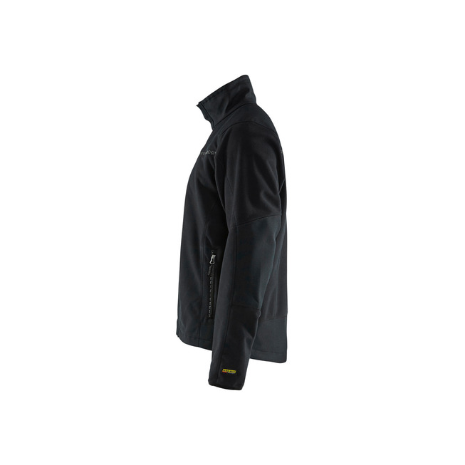 Winddichte Fleecejacke Schwarz XS