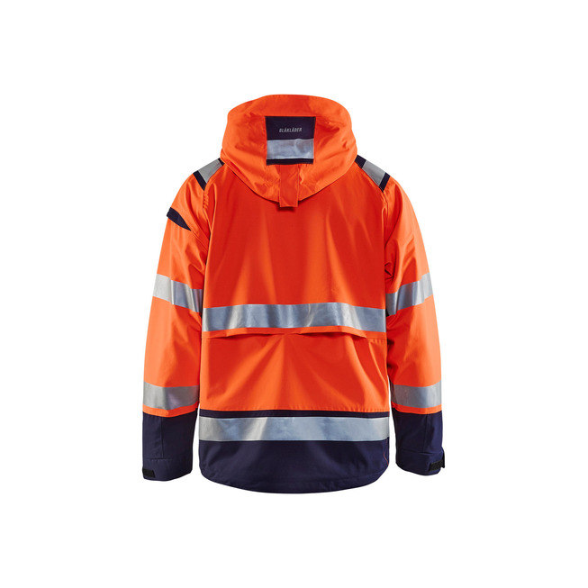 High Vis Shell Jacke High Vis Orange/Marineblau XXXL