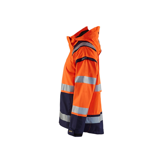 High Vis Shell Jacke High Vis Orange/Marineblau M