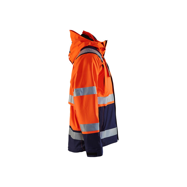 High Vis Shell Jacke High Vis Orange/Marineblau M