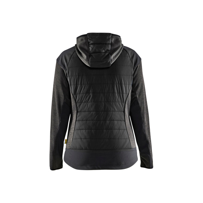 Damen Hybrid Jacke Dunkelgrau/Schwarz M