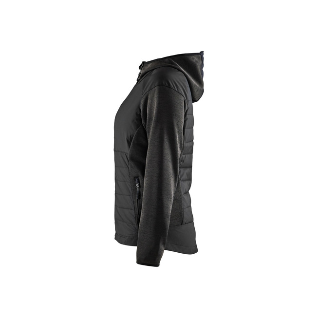 Damen Hybrid Jacke Dunkelgrau/Schwarz M