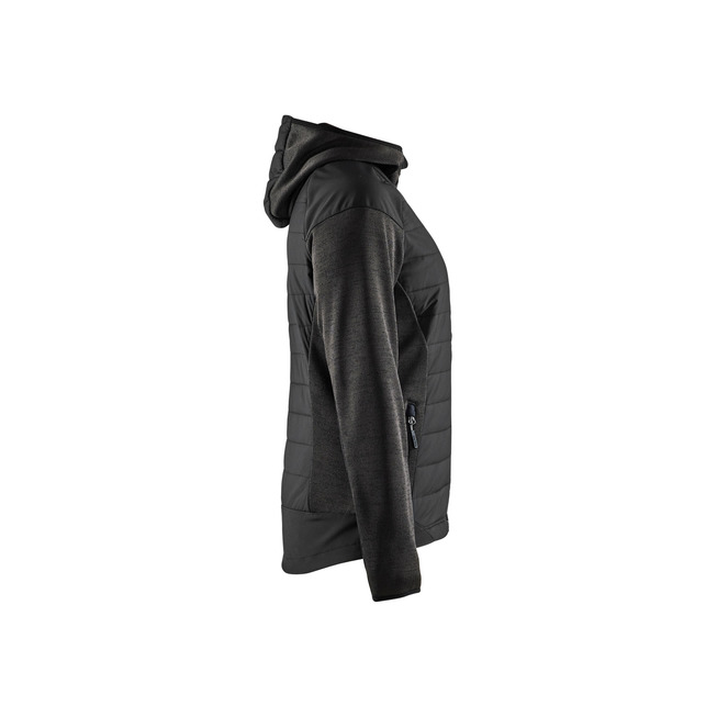 Damen Hybrid Jacke Dunkelgrau/Schwarz M