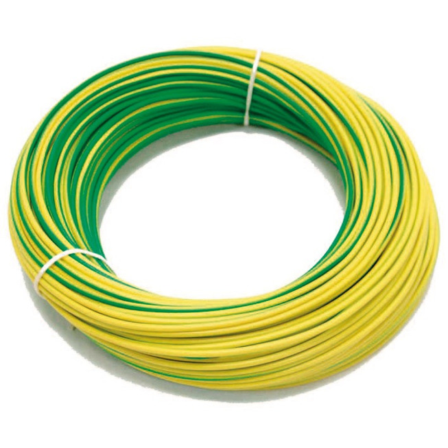 PVC - kabely H07V-U 1,5mm² žluté/zelené R100