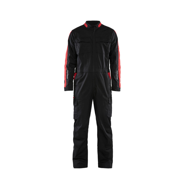 Industrie Overall Stretch Schwarz/Rot C50
