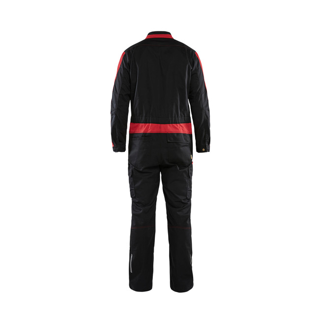 Industrie Overall Stretch Schwarz/Rot C62
