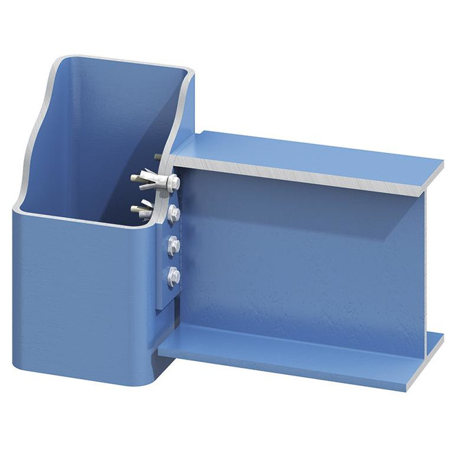 Lindapter® Hollo-Bolt mit Sechskantschraube Typ HB - Stahl - verzinkt blau - M8 X 50 - HB08-1