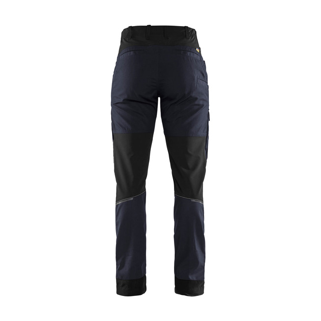 Damen Servicehose mit Stretch Dunkel Marineblau/Schwarz C46