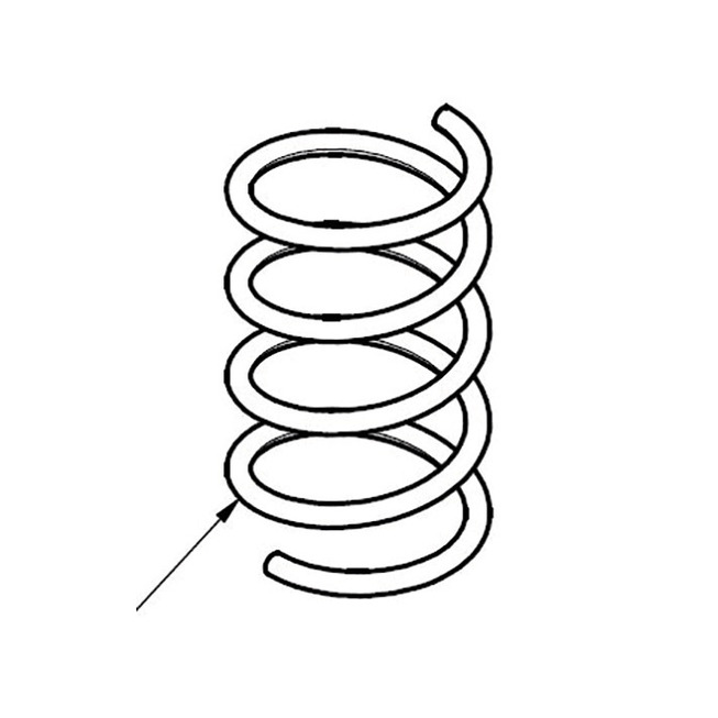 Druckfeder Da=5,5 x 0,5 x 9,4 mm D-070