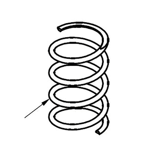 Druckfeder 1,8 x 20,0 x 34,1 mm D-232K