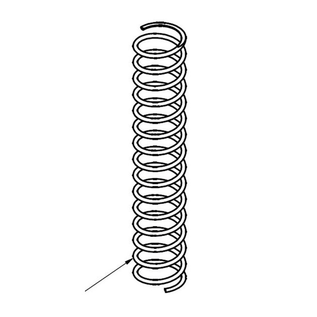 Druckfeder Da=18,0x1,5x100 mm K117302