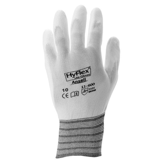 FEINSTR.HANDS. HYFLEX WEISS GR.10 11-600