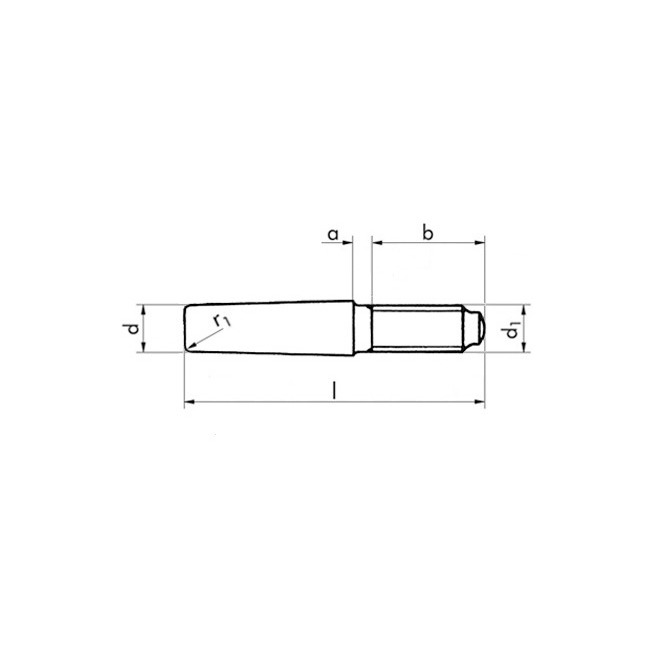 Kegelstift DIN 7977 - Stahl - blank - 25 X 140