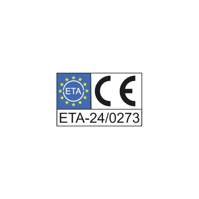 RECA faépítő csavar - süllyesztett fejjel - horganyzott - 8 X 300/80 - TX40 - ETA-24/0273