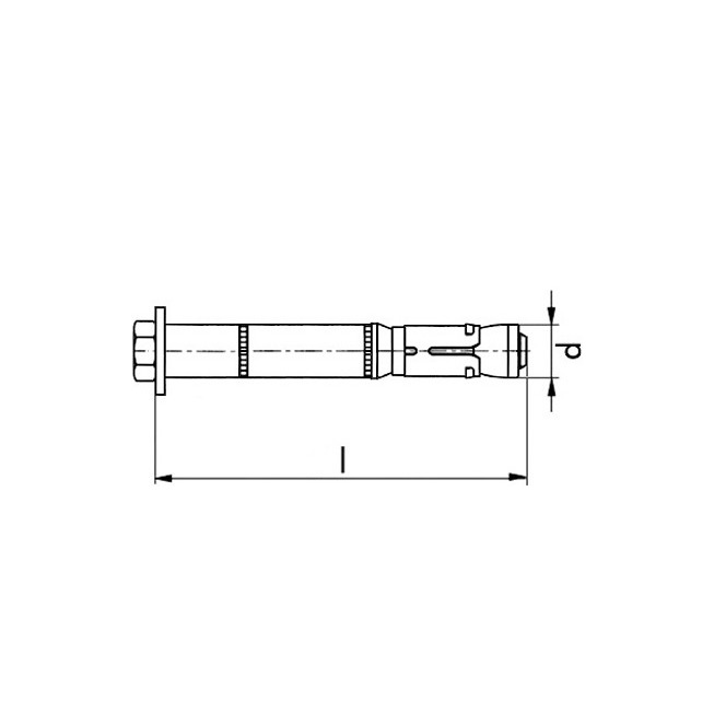 MKT-kotva pro těžké namáhání SZ-S 10-0/60 ocel zn