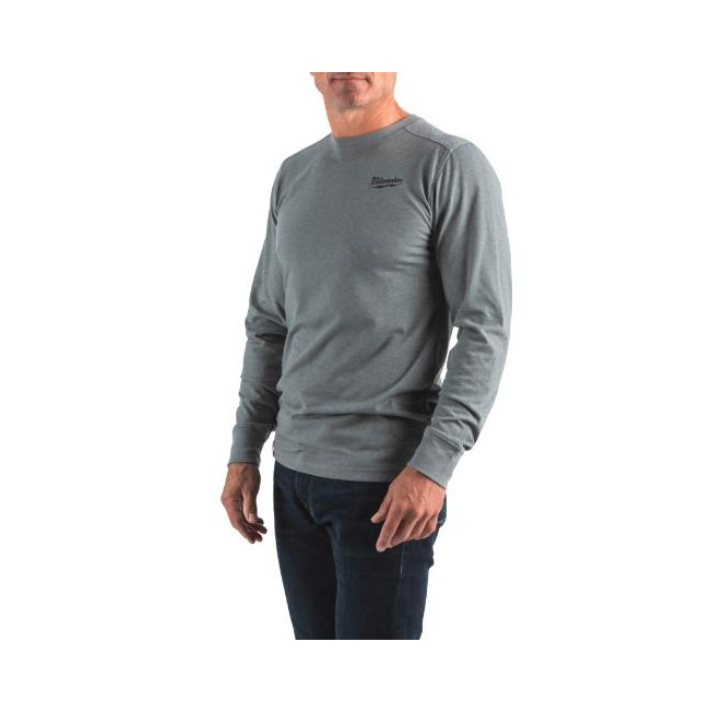 HTLSGR-XL Hybrid-Shirt lang grau