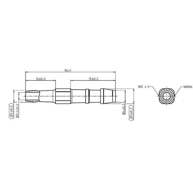 REDUZIER - SCHLAUCHVERBINDER D4-3 MM